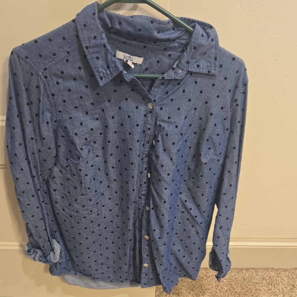 Blue Polka Dot Men's Shirt